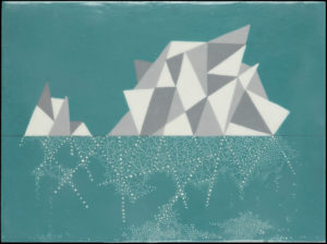 K Snow -Encaustic Iceberg