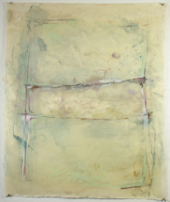 Carol Myers, (MI), "Spring Morning", 28 x 24 in., Pigmented Wax, Graphite
